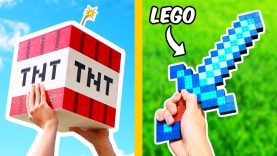 I made LIFE-SIZE LEGO MINECRAFT items…