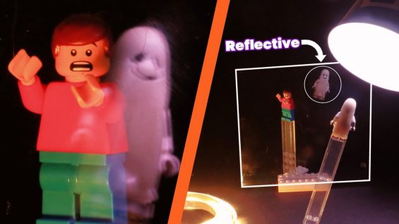 SCARY LEGO Ghost Illusion Using Clear Plastic (Tutorial)